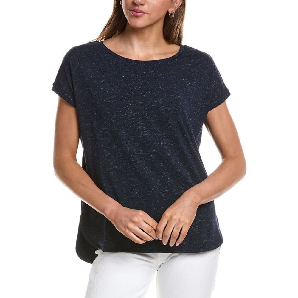 Ichi Womens  Ihrebel High-Low T-Shirt, Blue